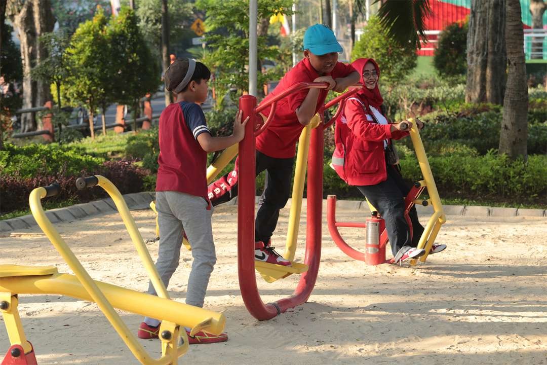 Taman Asreboyo yang diresmikan Walikota Surabaya Eri Cahyadi hari ini. (Foto: Humas Pemkot Surabaya)