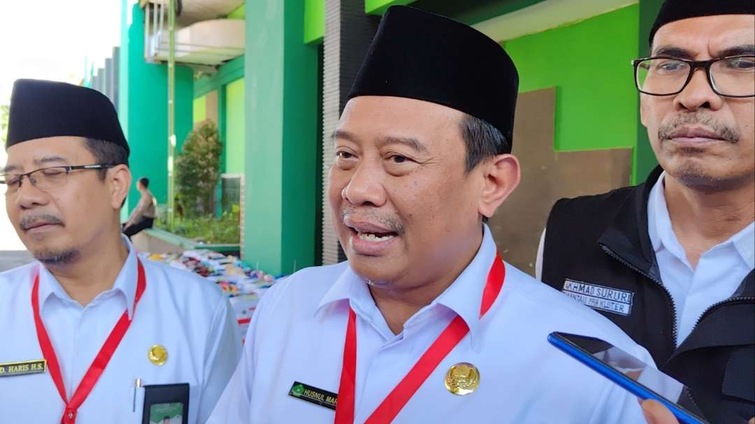 Kakanwil Kemenag Jatim, Husnul Maram di Asrama Haji, Sukolilo, Surabaya, Selasa 23 Mei 2023. (Foto: Fariz Yarbo/Ngopibareng.id)