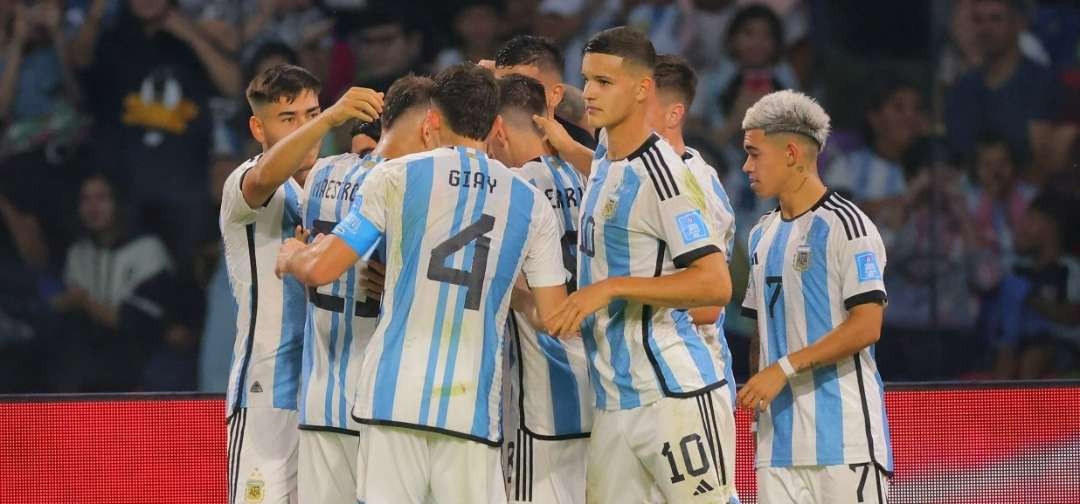 Timnas Argentina U-20 lolos ke babak 16 besar Piala Dunia U-20 usai kalahkan Guatemala 3-0. (Foto: Istimewa)