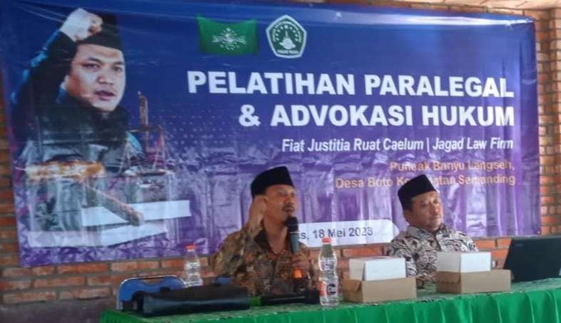 Pelatihan Paralegal dan Advokasi Hukum yang diselenggarakan LBH Pagar Nusa di Puncak Banyu Langseh, Tuban, Jawa Timur. (Foto:pagar nusa)