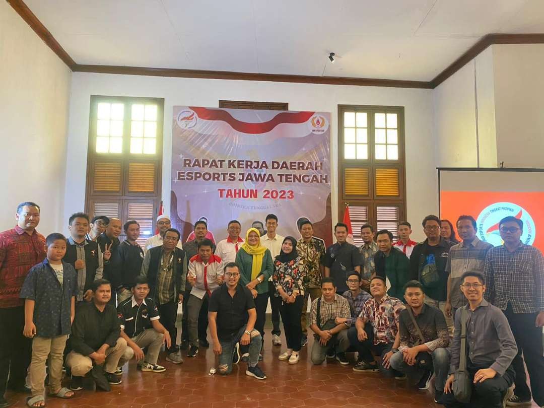 Rapat kerja daerah (rakerda) ESI Jawa Tengah dipimpin Ketua Harian E-Sports Indonesia (ESI) Jawa Tengah, Muhammad Zinedine Alam Ganjar. (Foto: Istimewa)