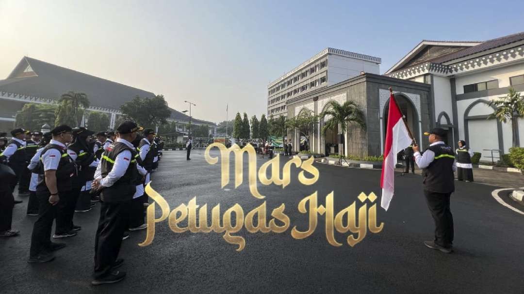Kementerian Agama merilis Mars Petugas Haji. Mars ini sengaja dibuat sebagai penyemangat dan pengingat bagi para petugas haji Indonesia. (Foto: Istimewa)