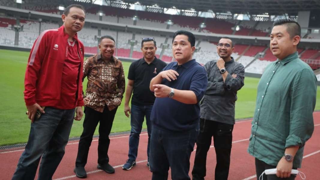 Ketua Umum PSSI Erick Thohir akan kunjungi Gelora Bung Tomo Surabaya pada 5 Juni 2023 mendatang. (Foto: PSSI)