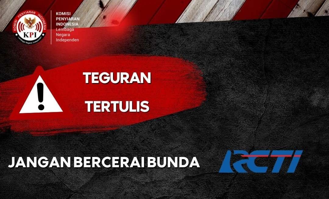 Sinetron Jangan Bercerai Bunda kena teguran tertulis dari Komisi Penyiaran Indonesia atau KPI. (Foto: Instagram KPI Pusat(
