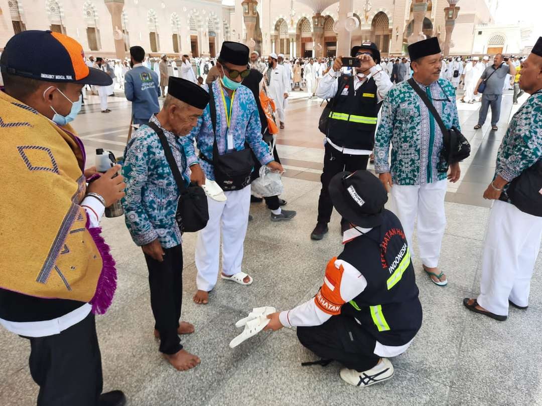 Hingga hari kedelapan jumlah jemaah haji yang sudah tiba di Madinah mencapai 44.256 orang dengan jemaah meninggal bertambah satu orang. (Foto: Istimewa)