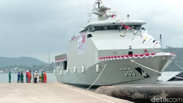 Kapal Korvet Bung Karno-369 yang diluncurkan TNI AL. (Foto: detik)