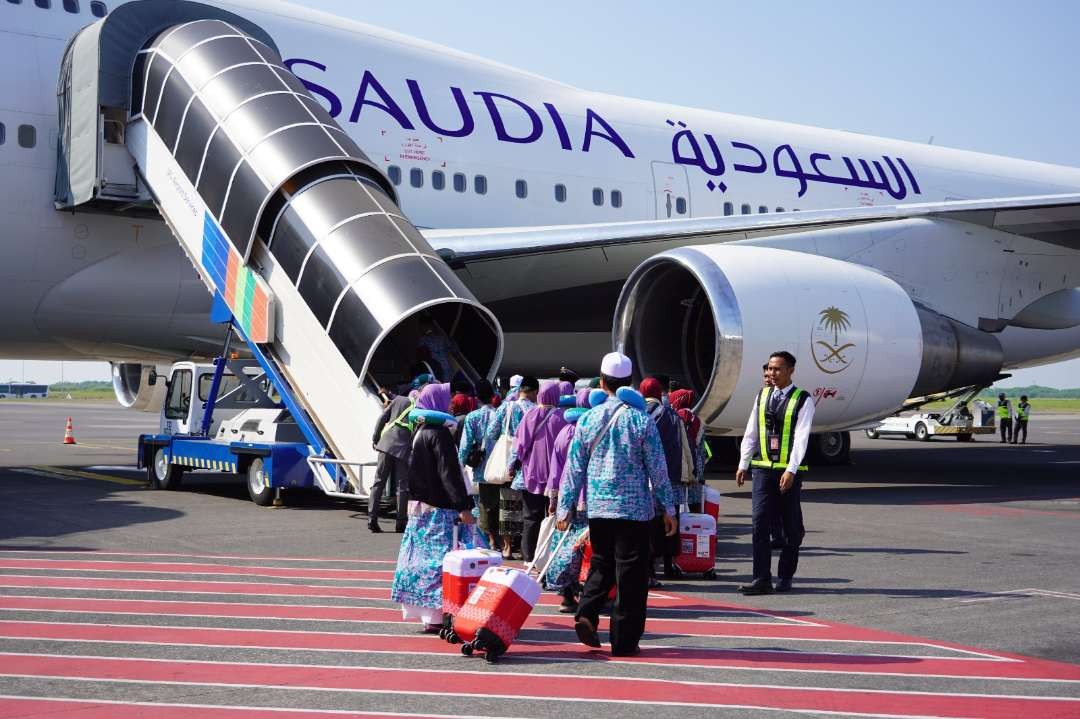 Keterlambatan penerbangan masih terus terjadi sampai hari ke-13 keberangkatan jemaah haji Indonesia ke Arab Saudi. (Foto: Istimewa)
