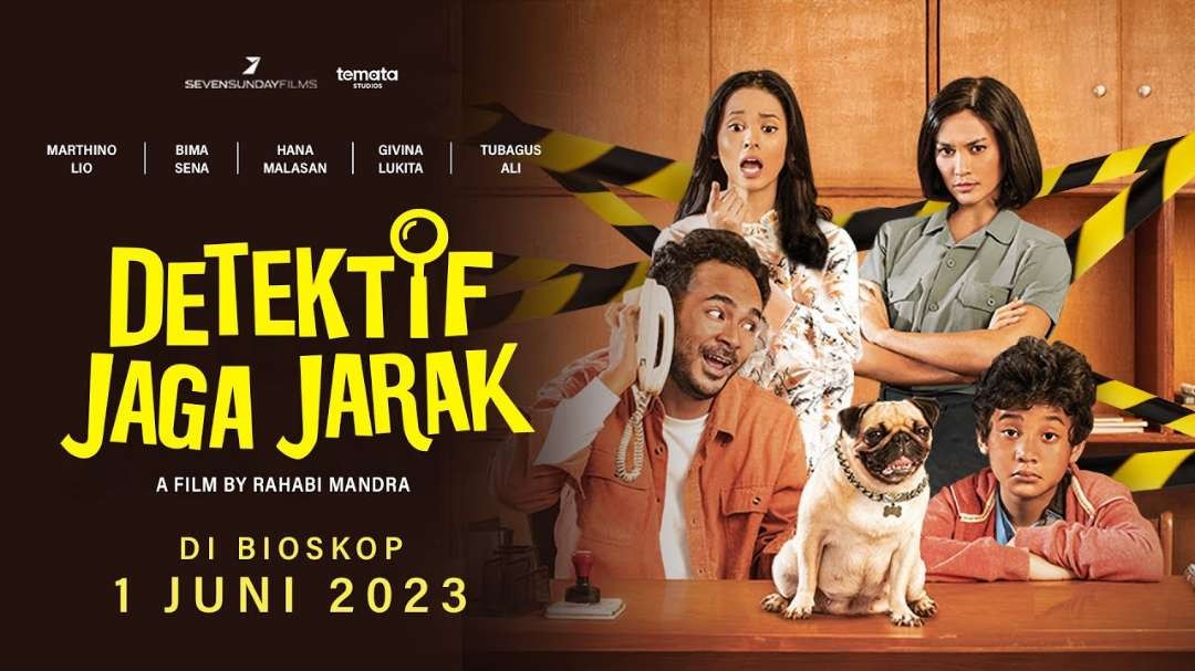 Poster film Indonesia berjudul Detektif Jaga Jarak. (Foto: Seven Sunday Films)