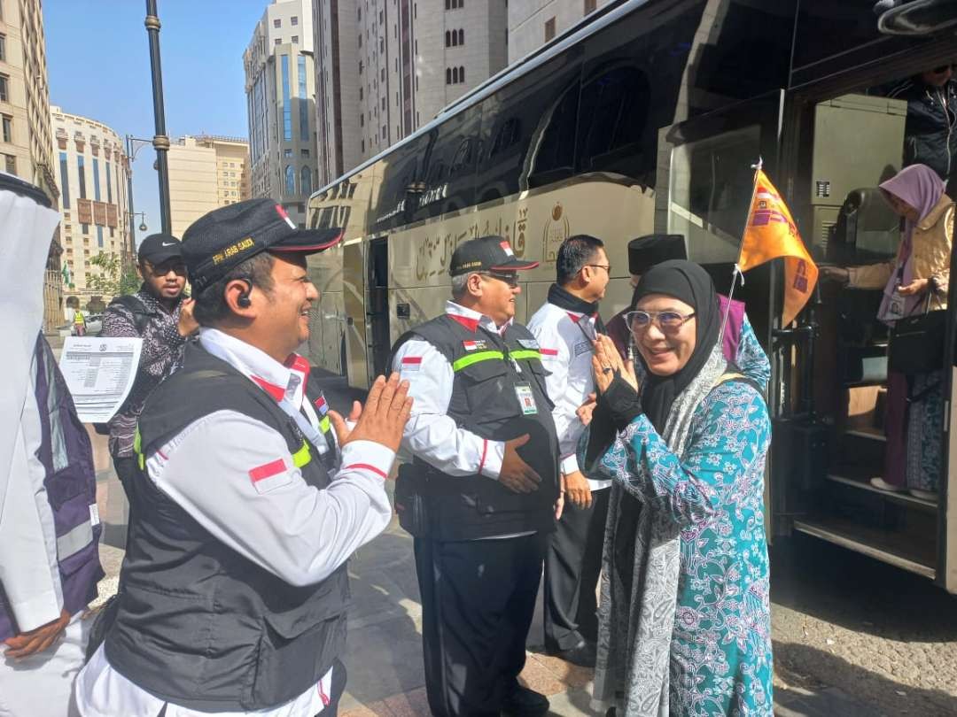 Sebanyak 283 jemaah haji khusus dari delapan penyelanggara Perjalanan Ibadah Haji Khusus (PIHK) mulai tiba di Madinah. (Foto: Istimewa)