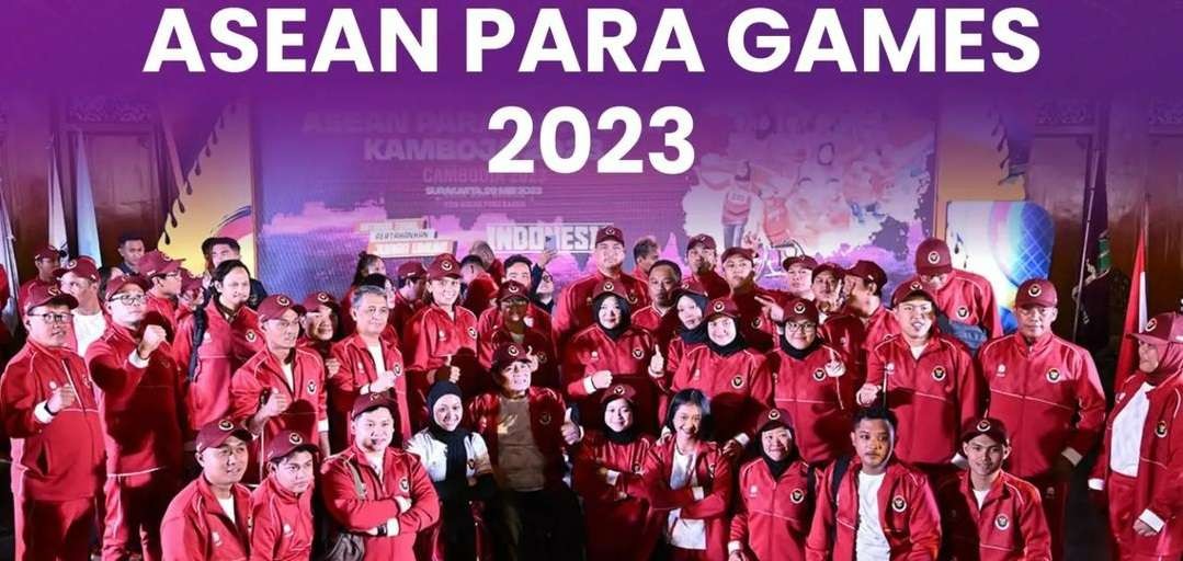 Kontingen Indonesia di ASEAN Para Games 2023 Kamboja berjaya. (Foto: Istimewa)
