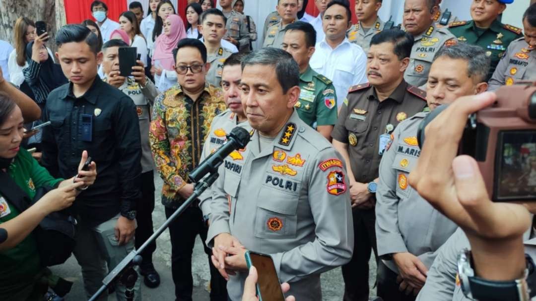 Itwasum Polri, Komjen Pol Ahmad Dofiri usai meresmikan Gedung Satgas Saber Pungli di Surabaya, Rabu 7 Juni 2023. (Foto: Ist)