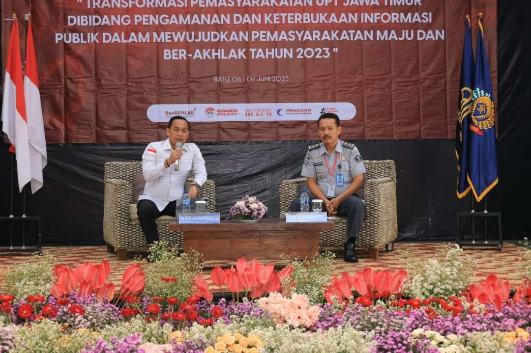 Pelaksana Tugas Direktur Keamanan dan Ketertiban Direktorat Jenderal Pemasyarakatan, Erwedi Supriyatno. (Foto: Humas Kemenkumham Jatim)