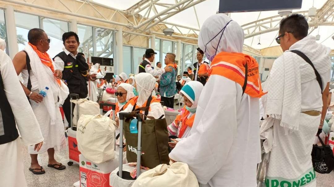 Para jemaah Indonesia bersiap untuk puncak haji. (Foto: Witanto/Ngopibareng.id)