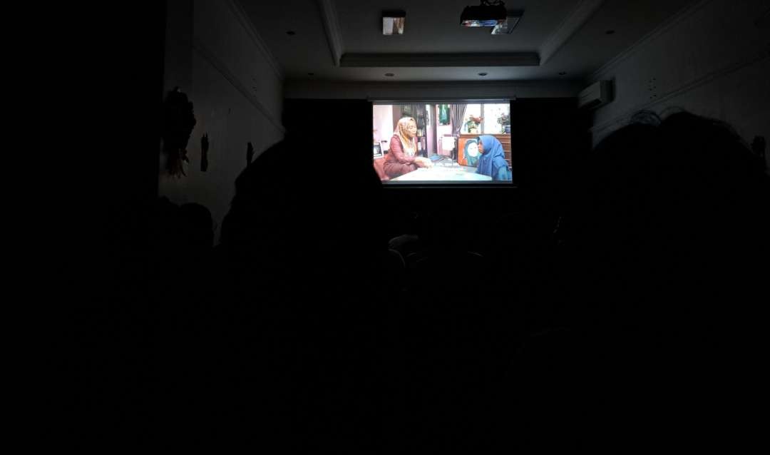Spesial screening film Pesantren di Wisma Jerman, Surabaya. (Foto: Pita Sari/Ngopibareng.id)