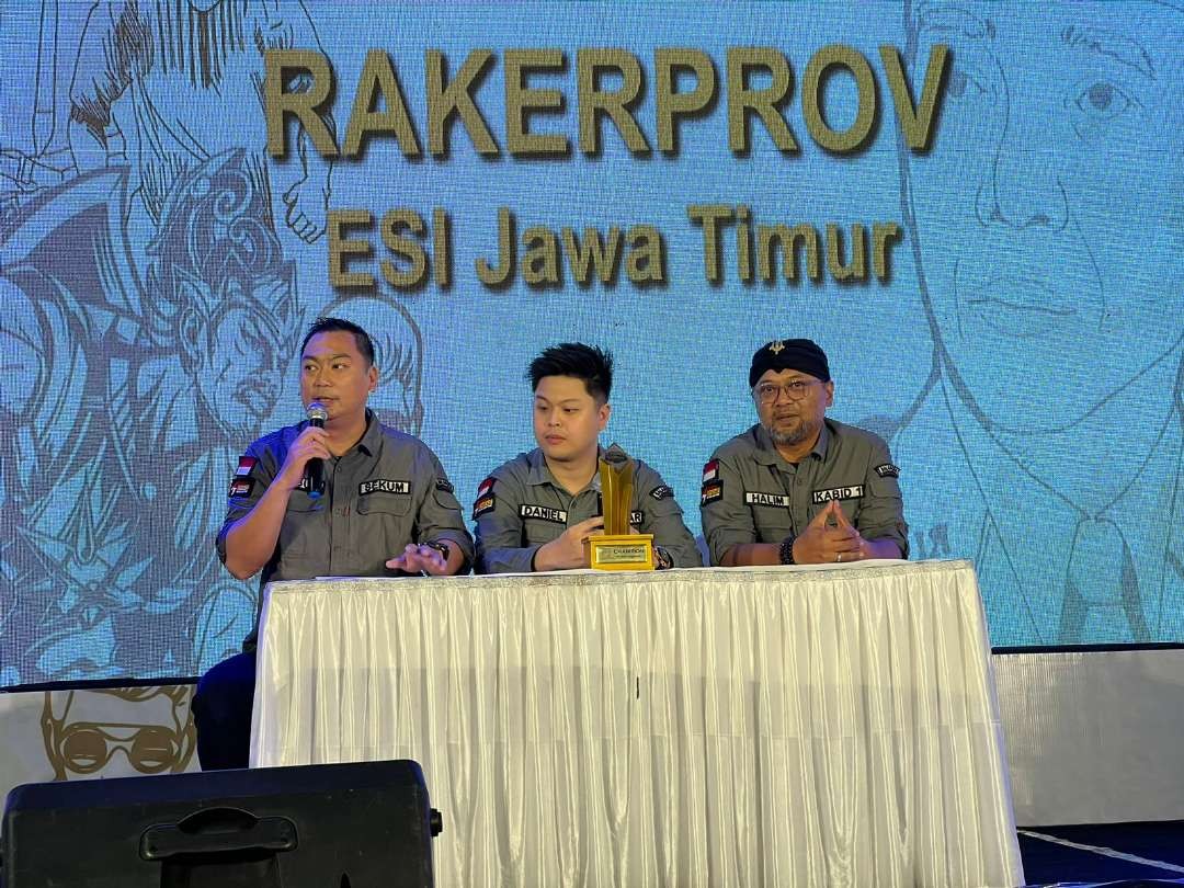 Rakerprov ESI Jawa Timur. (Foto: Humas Pengprov ESI Jatim)