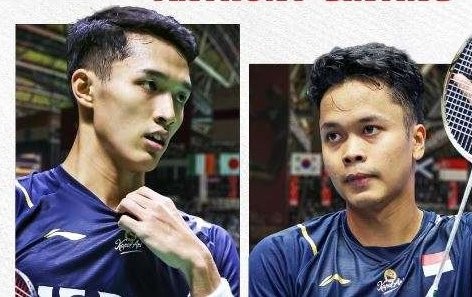 Tunggal putra Indonesia, Anthony Ginting peringkat dua BWF World Ranking. Sedangkan Jonatan Christie di posisi 7. (Foto: Twitter BadmintonTalk)