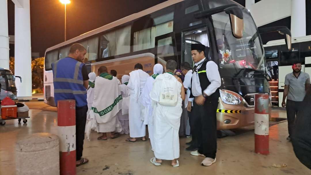 Kedatangan jemaah haji di Bandara Jeddah. (Foto: Istimewa)
