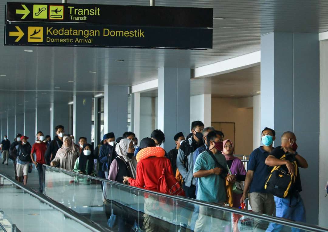 Libur panjang Idul Adha, jumlah penumpang meningkat. (Foto: Aini Arifin/Ngopibareng.id)
