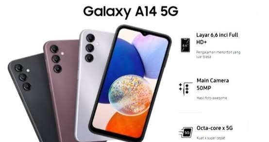 Samsung A14 5G tersedia tiga warna dengan harga Rp3 jutaan. (Foto: Samsung)