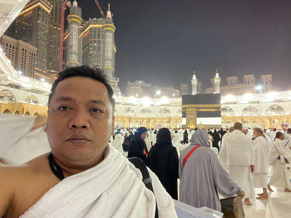 M Nabil Haroen, Ketua Umum PP Pagar Nusa saat menunaikan ibadah haji. (Foto: pagarnusa)