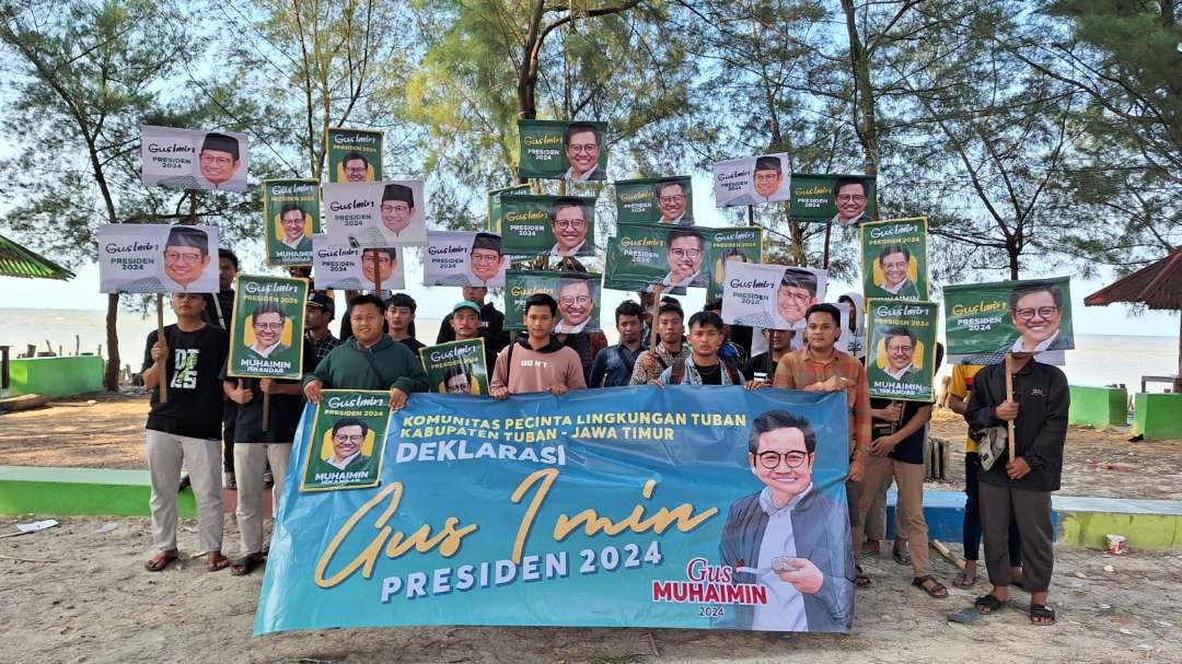 Komunitas Pecinta Lingkungan Tuban deklarasi dukung Gus Muhaimin Capres 2024 (Foto: dok. Istimewa)