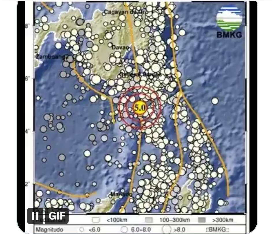 Informasi BMKG terkait gempa Pulau Karatung, Sulawesi Utara, Kamis 29 Juni 2023. (Foto: Twitter)