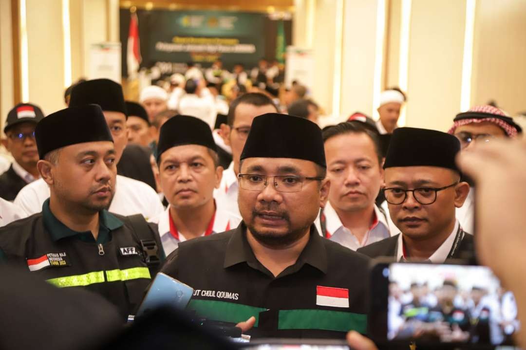 Menag Yaqut Cholil Qoumas berkomitmen akan berupaya menyempurnakan pelayanan fase akhir jemaah haji Indonesia. (Foto: Humas Kemenag)