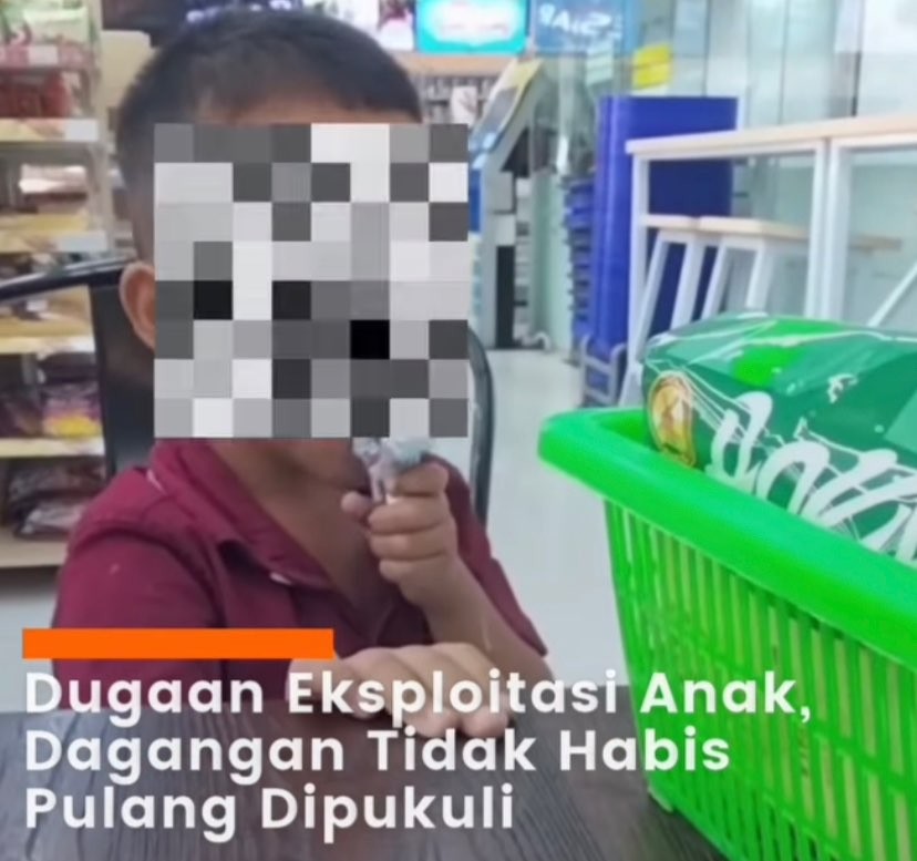 Tangkapan layar dugaan eksploitasi anak di Kota Malang. (Foto: Instagram/@Malangraya_info)