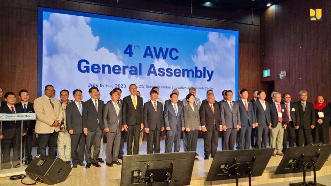 The 4th General Assembly of Asia Water Council (AWC) di Songsan Global Education & Research Center, Korea Selatan. (Foto: Dokumentasi PUPR)