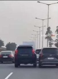 Mobil Mitsubishi Pajero plat kendaraan dinas yang viral di Medsos. (Foto: tangkapan layar)