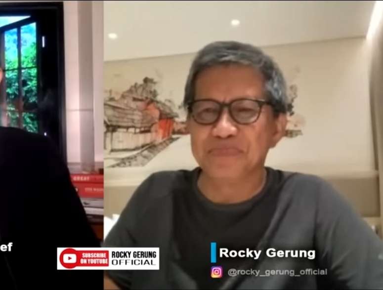Rocky Gerung. (Foto: YouTube @rocky_gerung_official)