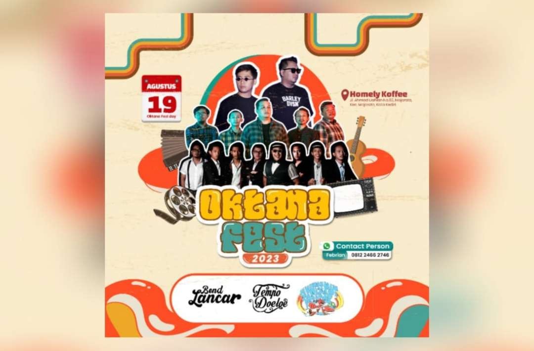 Mengusung tema 60’s, Oktana Fest 2023 hadir di Kota Kediri.