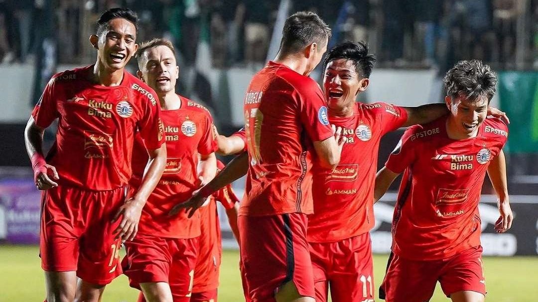 Persija Jakarta berada di puncak klasemen sementara Liga 1 2023/2024. (Foto: Instagram Persija)