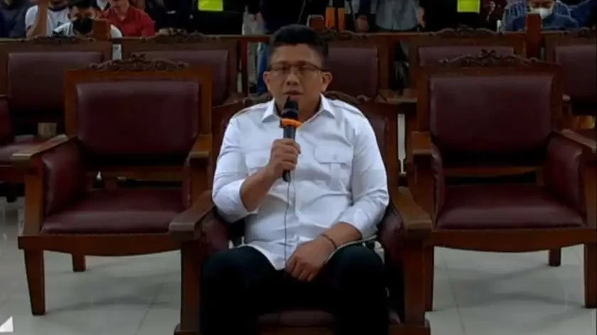 Ferdy Sambo terpidana kasus pembunuhan berencana atas Brigadir Yoshua pada sidang di PN Jakarta Selatan Senin 13 Februari 2023. (Foto: istimewa)