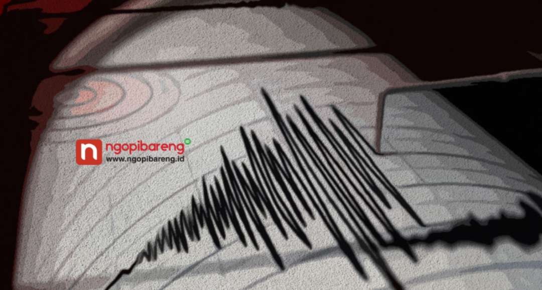 Iilustrasi gempa bumi yang terjadi di tiga tempat, di Bantul, Sukabumi dan Kepulauan Seribu, Senin 14 Agustus 2023. (Ilustrasi: ngopibareng.id)