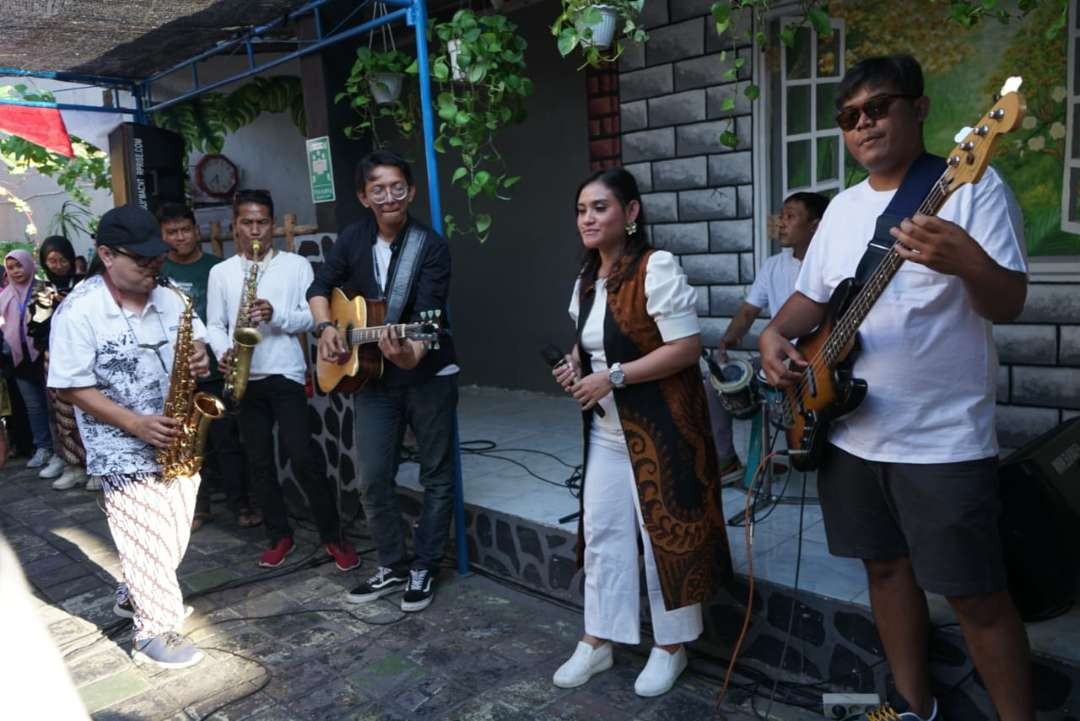Acara Jazz Kampoeng yang digelar di Kampung Lawas Maspati, Surabaya. (Foto: Humas Pemkot Surabaya)