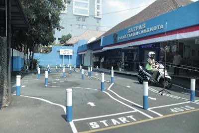 Ujian SIM C di Satpas Polresta Malang Kota (Foto: Polresta Malang Kota)