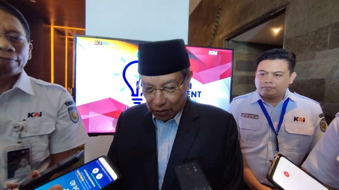 Komisaris Utama KAI, Said Aqil Siroj. (Foto: Muh Hujaini/Ngopibareng.id)