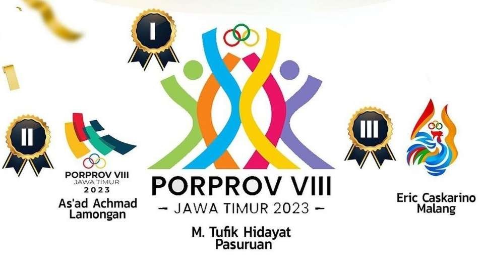 Pemenang sayembara Logo Porprov Jatim VIII 2023. (Foto: Dispora Jatim)