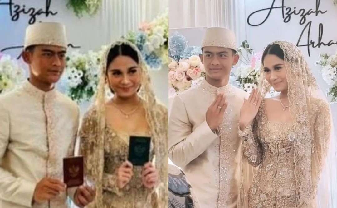 Pemain Timnas Indonesia, Pratama Arhan menikah dengan selebgram, Azizah Salsha, putri politikus Gerindra, Andre Rosiade, Minggu 20 Agustus 2023. (Foto: Instagram)