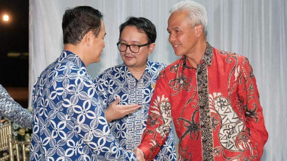Gubernur Jawa Tengah yang juga Bacapres Partai Perindo Ganjar Pranowo menghadiri Gala Dinner 55th ASEAN Economic Ministers (AEM) di Semarang. (Foto: Dok Jateng)