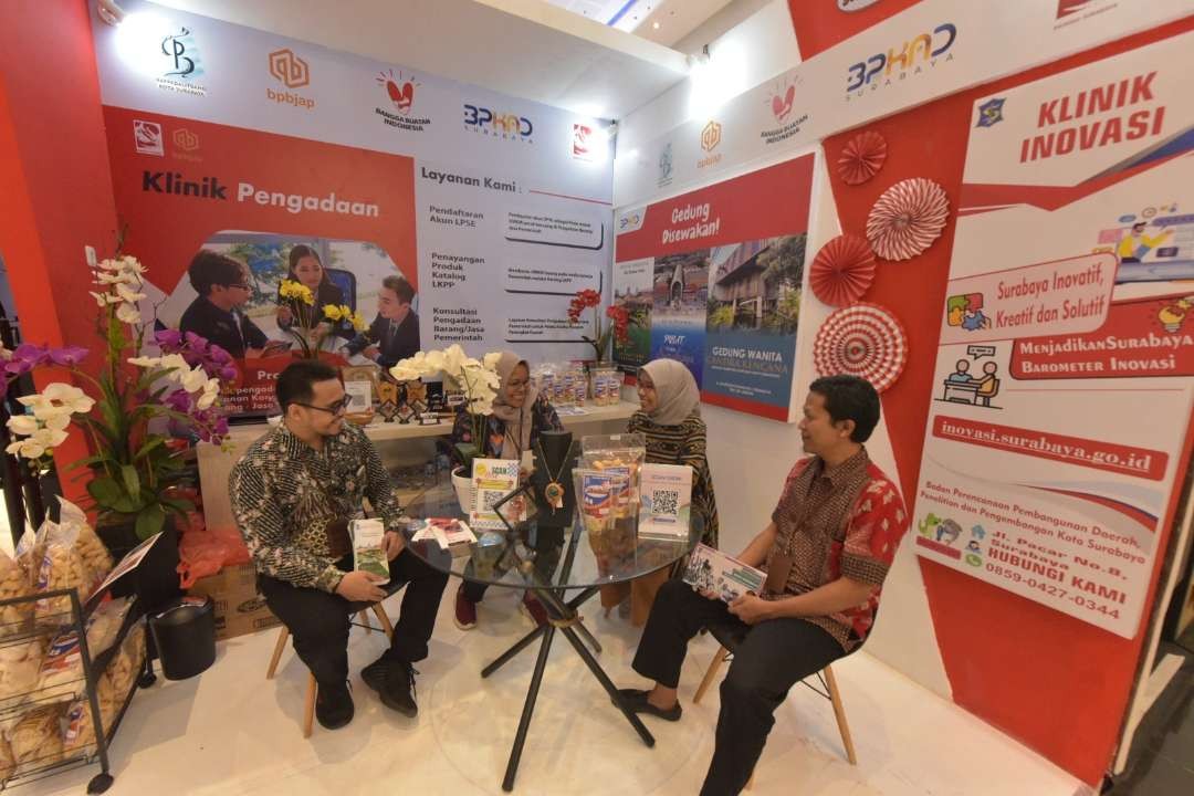 Pameran Surabaya Great Expo 2023 yang mencapai transaksi Rp8,2 miliar. (Foto: Humas Pemkot Surabaya