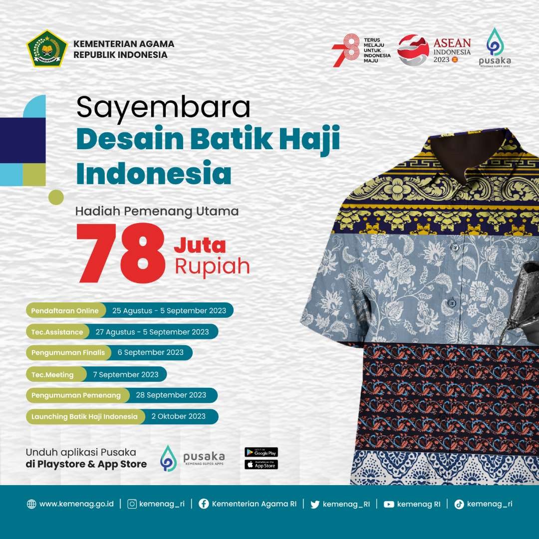 Direktorat Jenderal Penyelenggaraan Haji dan Umrah (PHU) Kementerian Agama menggelar Sayembara Desain Batik Haji Indonesia. (Foto: Dok Kemenag)