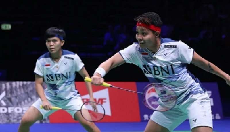 Ganda putri Indonesia, Apriyani Rahayu/Siti Fadia Silva Ramadhanti runner up BWF World Championships 2023 usai dikalahkan unggulan China. (Foto: PBSI)