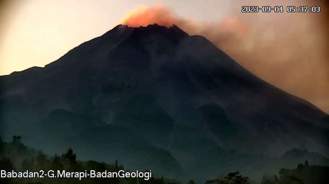Pos Pengamatan Gunung Merapi di Babadan, Kecamatan Dukun, Kabupaten Magelang pada Senin 4 September 2023.(Foto: magma.esdm)