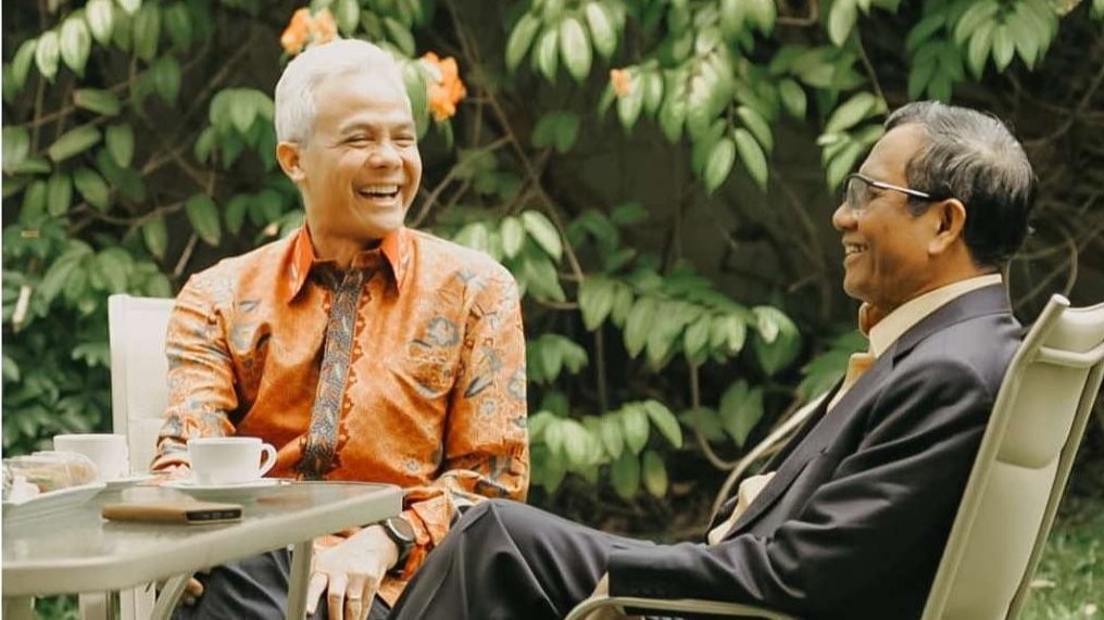 Ganjar Pranowo, mantan Gubernur Jawa Tengah, dan Menko Polhukam Mahfud MD. (Foto: Instagram Ganjar Pranowo)
