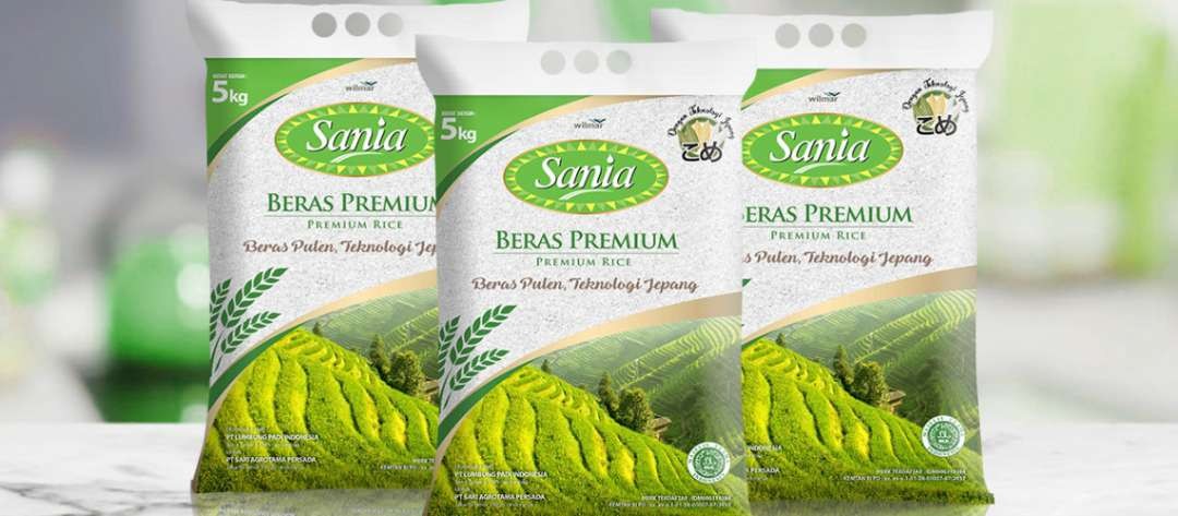 Merek dagang Sania beras kualitas premium produksi PT Wilmar Padi Indonesia. (Foto: WPI)