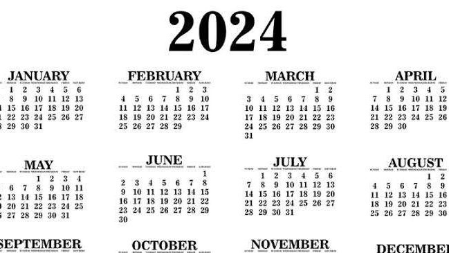 Ilustrasi kalender 2024. (Foto: Istimewa)