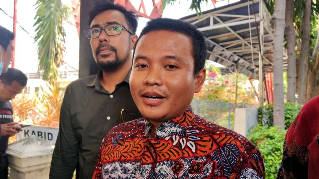 Kuasa hukum korban, M Taufik saat ditemui di Mapolda Jatim, Surabaya, Rabu 20 September 2023. (Foto: Fariz Yarbo/Ngopibareng.id)
