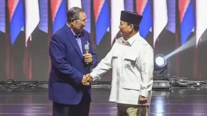 Ketua Umum Partai Demokrat Agus Harimurti Yudhoyono atau AHY memastikan Demokrat mendukung Prabowo Subianto sebagai capres 2024. (Foto: Ant)